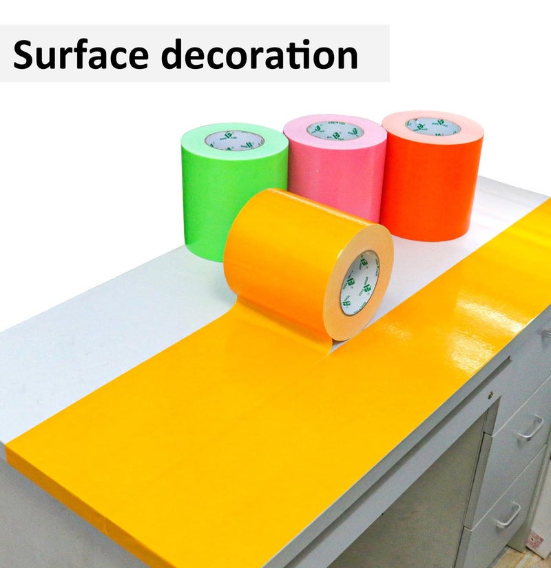 BOMEI PACK 6inch Wide Yellow Duct Tape, Heavy Duty Strong Waterproof Industrial Color Duct Tape 9.0mil x 6inch x 60yds for Crafts, Home Improvement, Repairs, & Projects - Image 3